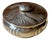 Czech Bohemian Art Nouveau Round Lidded Box with Wave Decor in Silver-Plated Alpaca from Frantisek Bibus, 1920s For Sale
