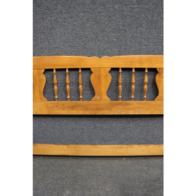 Ethan Allen Ethan Allen American Maple King Size Bootjack Headboard For Sale - Image 4 of 10