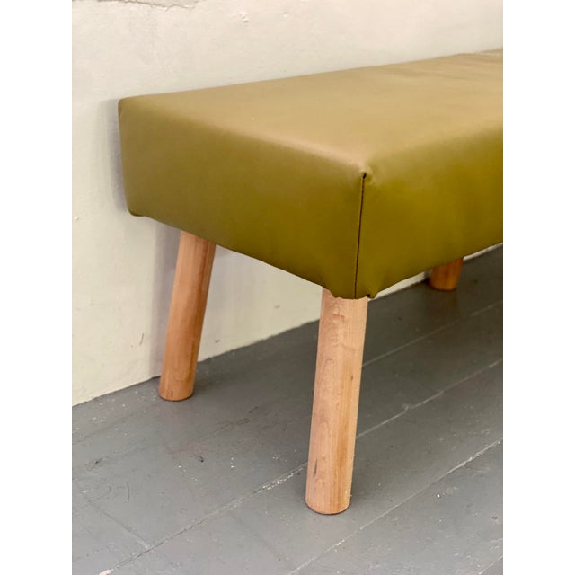 Olive Green Leather Bench Chairish