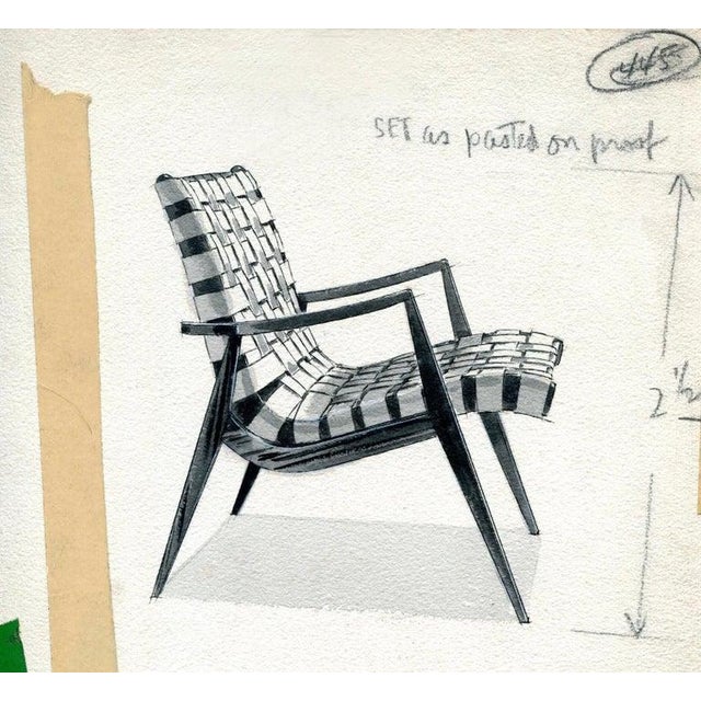 1950s Mid-Century Modern Walnut and Leather Lounge Chair Ottoman Set by Mel Smilow For Sale - Image 11 of 11