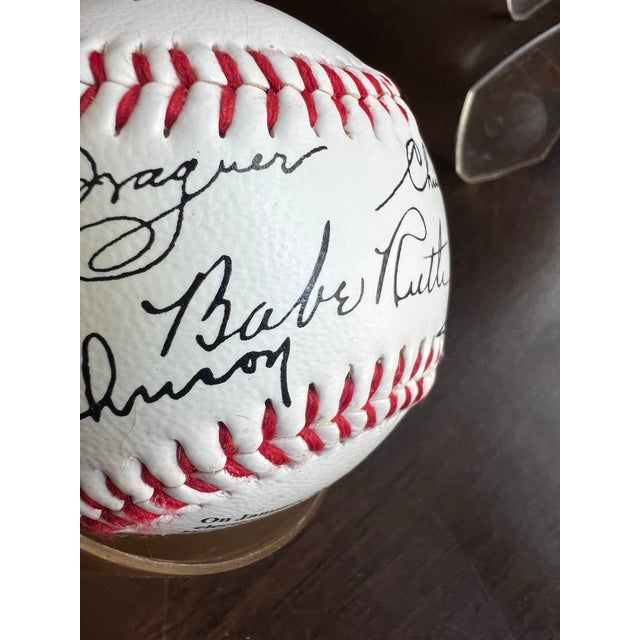 Up for consideration is a beautiful vintage pair of 1936 first hall of fame election baseballs and stands. These would...