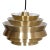 Pendant Lamp in Brass Shade & White Lacquered Aluminium by Carl Thore For Sale
