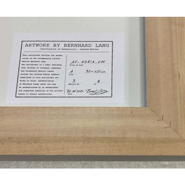 "AV_Malibu_020" Contemporary Limited Edition Fine Art Photograph by Bernhard Lang For Sale - Image 6 of 6