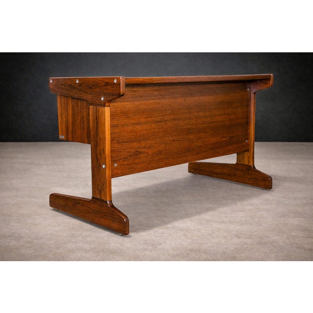 Desk in Cherry Wood, Geraldo De Barros for Hobjeto, 1970s For Sale In New York - Image 6 of 8