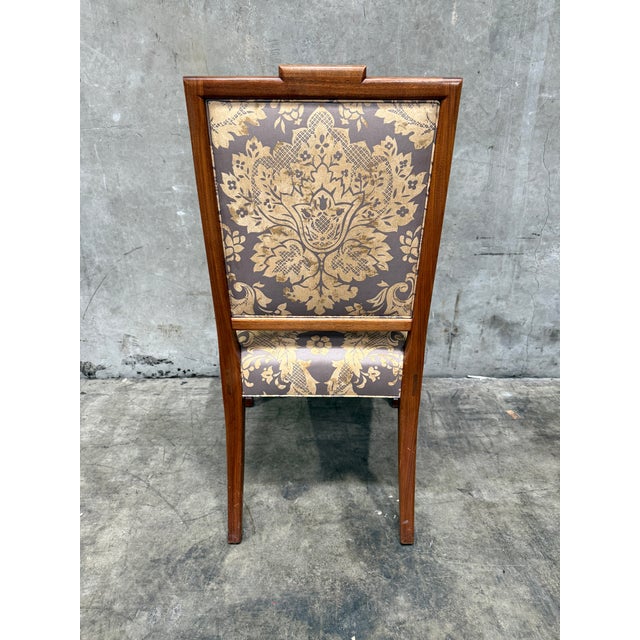 2000 - 2009 Set of 12 Custom Federal Style Mahogany Dining Chairs With Inlay by Johns Congdon (10 Side, 2 Arm) For Sale - Image 5 of 17