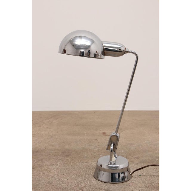 Model 600 Chrome Lamp Selected by Charlotte Perriand for Jumo, 1940s For Sale - Image 14 of 14