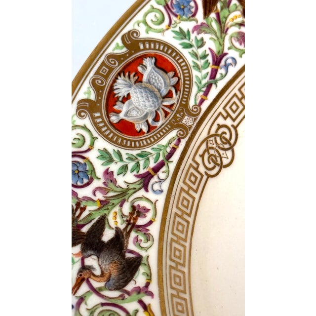 White Sevres Porcelain Ormolu Tazza, 1838 Hunting Royal Service of King Louis Philippe For Sale - Image 8 of 12