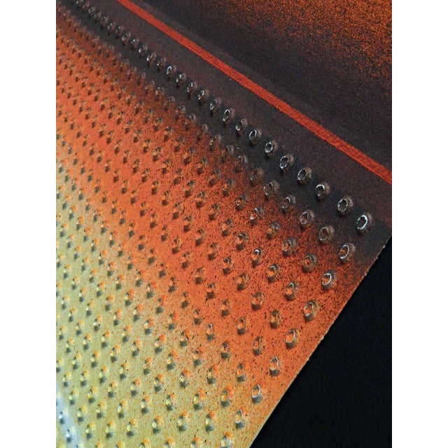 1970s Paul Maxwell #713-C Art Stencil Casting, Signed Artwork 3-D Textured For Sale In Denver - Image 6 of 9