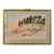Original Colored Pencil Landscape Drawing – Pink Meadow & Wooded Hillside, Framed, 1980 For Sale