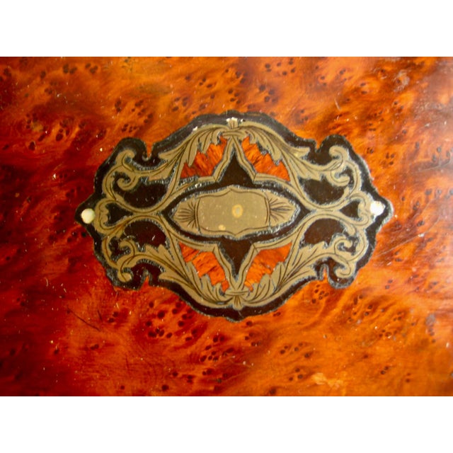 Blue Set of 13 French Napoleon III Sewing Inlay Box For Sale - Image 8 of 10