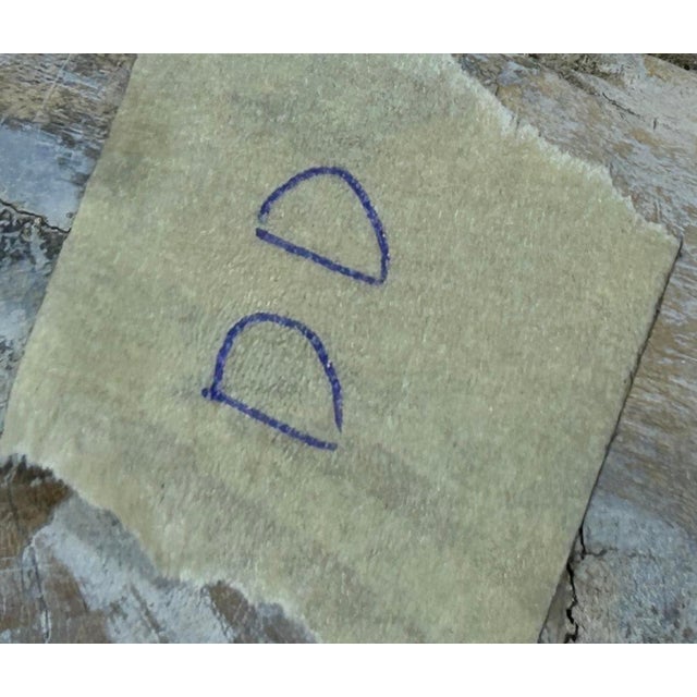 Wood Rustic Raw Rough Wood Grain Rectangle Slim Stool Bench Side Table For Sale - Image 7 of 7