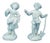 White Porcelain Lady and Dandy from by Real Casa Ferdinandea, Naples, Italy, 18th Century, Set of 2 For Sale