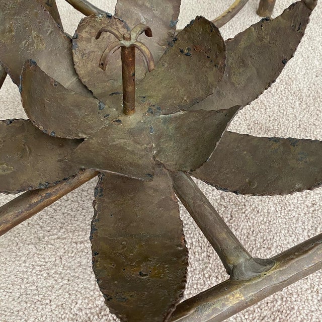 Coffee 1970s Brutalist Silas Seandel Lotus Coffee Table For Sale - Image 8 of 13