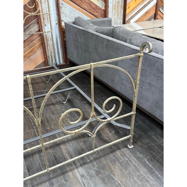 Full Size Claudio Rayes Wrought Iron Bed Frame, Model 32 For Sale - Image 10 of 12