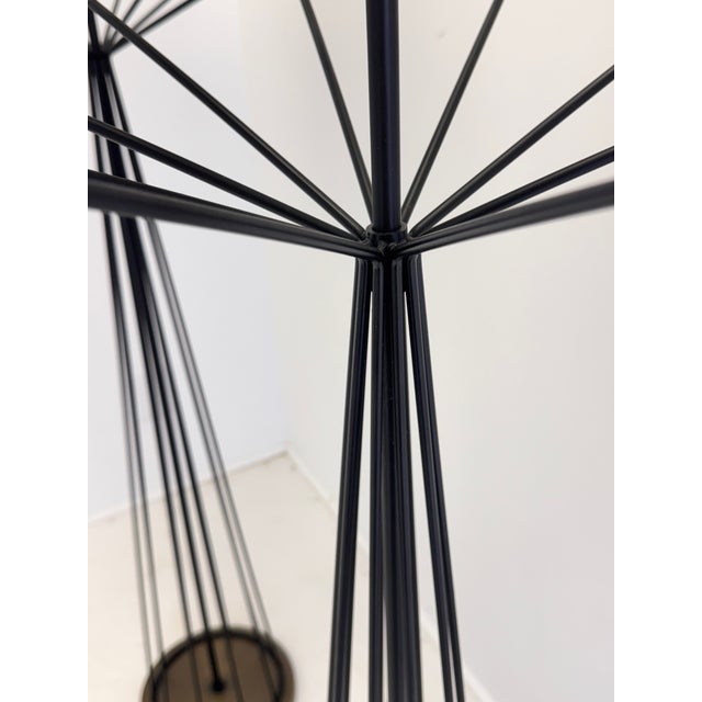 Black Pair of Tony Paul Designed Floor Lamps, Hb Architectural Lighting, 1990s For Sale - Image 8 of 15