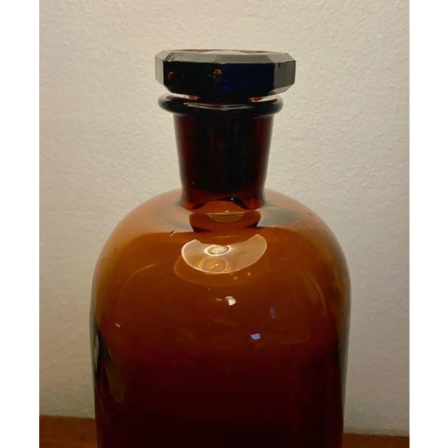 Brown Pharmacy Canister, 1950s For Sale - Image 4 of 9