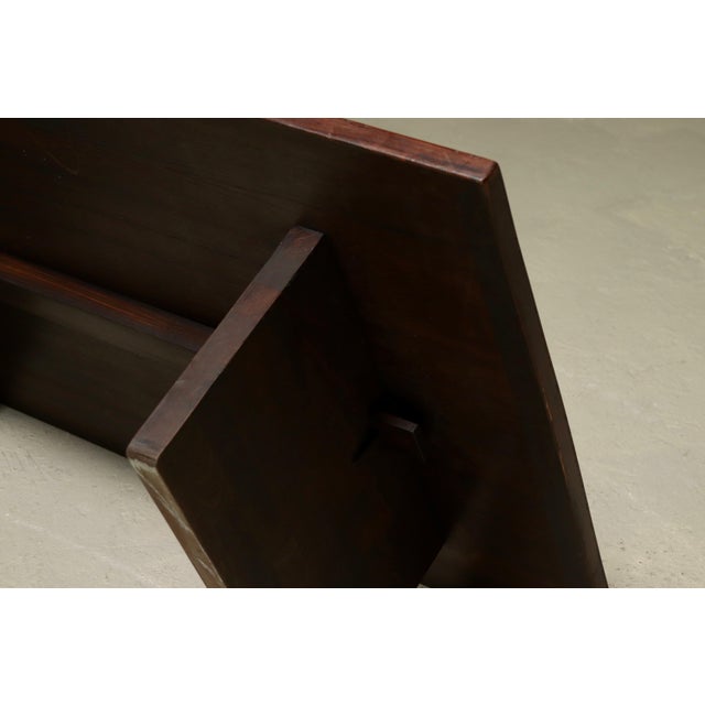 Bamboo and Wood Coffee Table by Axel Vervoordt, 1980s For Sale - Image 12 of 14