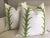 Schumacher Schumacher “Acanthus” in Leaf Green Down Filled Pillows- a Pair For Sale - Image 4 of 4