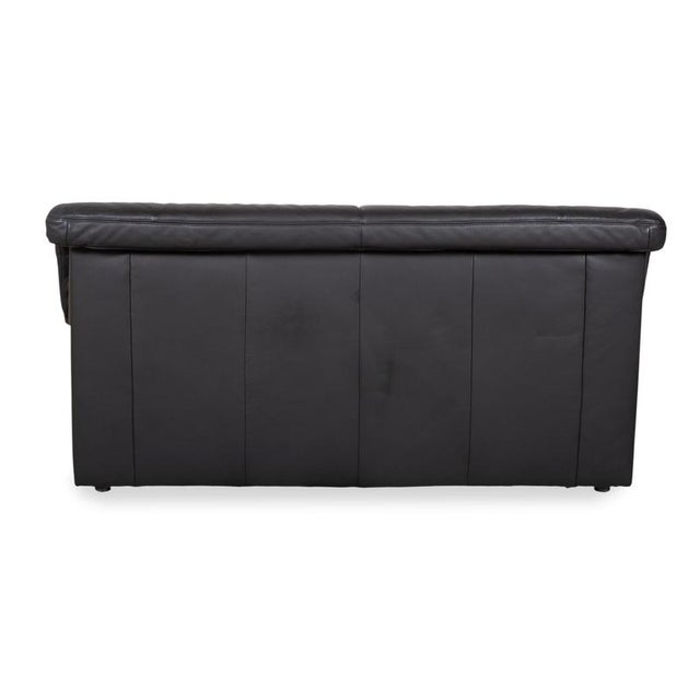 Black Leather Two-Seater Sofa from Koinor For Sale - Image 10 of 12
