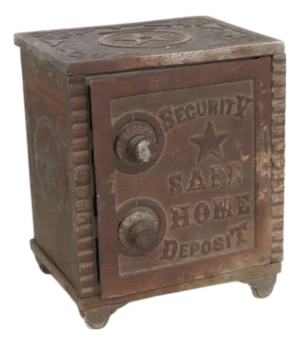 Security Safe Home Deposit Cast Iron Combination Lock Coin Piggy Bank 4734b
