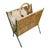Mid-Century Modern Stitched Leather Magazine Rack by Jacques Adnet, 1950s For Sale - Image 3 of 10