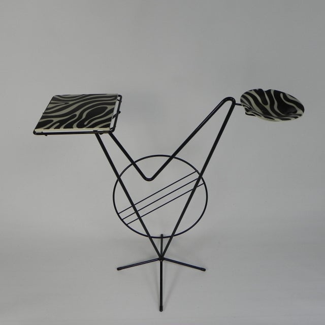 Side Table with Newspaper Rack and Cogebi Ornamin Parts, 1950s For Sale - Image 3 of 18