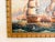 Blue Original Marine Naval Battle Oil Painting Sailing Ships Seascape Framed, Signed For Sale - Image 8 of 12