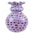 Vintage Murano Fratelli Toso Amethyst Pink Blue White Millefiori Flower Mosaic Italian Art Glass Bud Vase For Sale