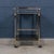 Vintage 20th Century Italian Steel & Brass Framed Drinks Trolley, 1980s For Sale - Image 9 of 18