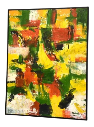 Abstract Oil on Canvas Painting