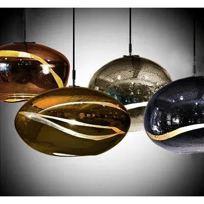 Tempo Galaxy Pendant Light from the Vista Swirl Collection in Citron For Sale - Image 4 of 5
