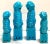 Chinese Turquoise Chinese Export Foo Dogs - Set of 4 For Sale - Image 3 of 9