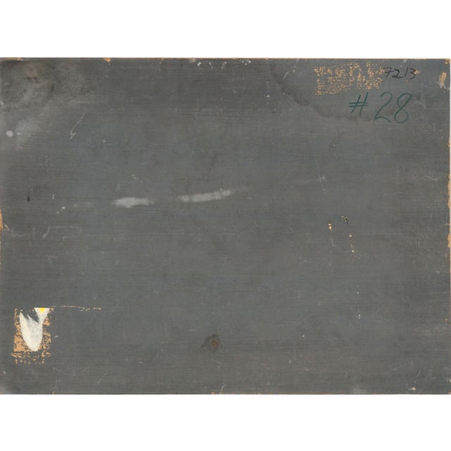 Paint Early 20th Century Winter Snowy Cabin Oil Painting Signed Landscape For Sale - Image 7 of 7