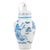 Chinoiserie Blue Willow Glass Christmas Tree Ornament - A Pair For Sale - Image 4 of 7