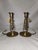 Pair of vintage Interior brass candlestick holders, perfect for adding a touch of classic elegance to any room. These...