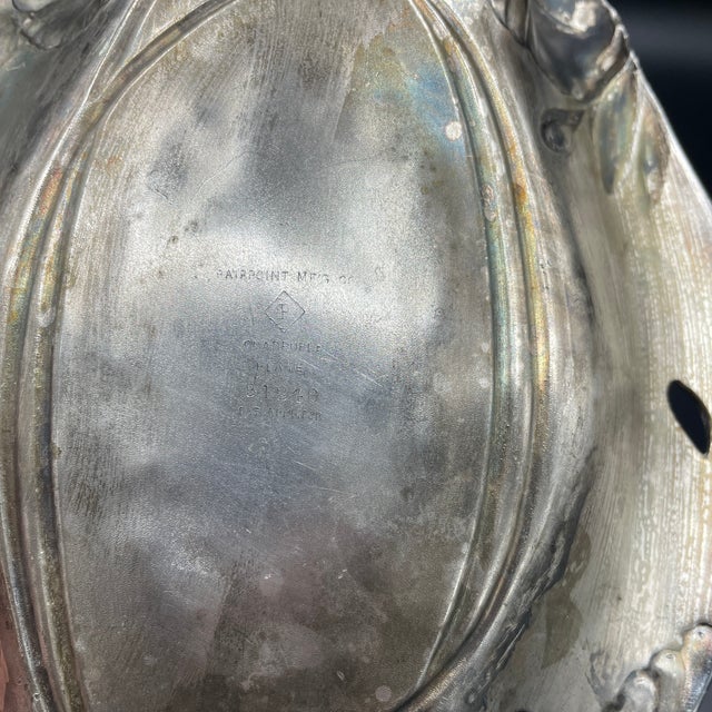 1950s 1950s Pairpoint Lotus Silverplate Serving Dish For Sale - Image 5 of 7