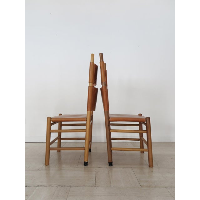 Kentucky Chairs by Carlo Scarpa for Bernini, Italy, 1970s, Set of 4 For Sale - Image 16 of 18