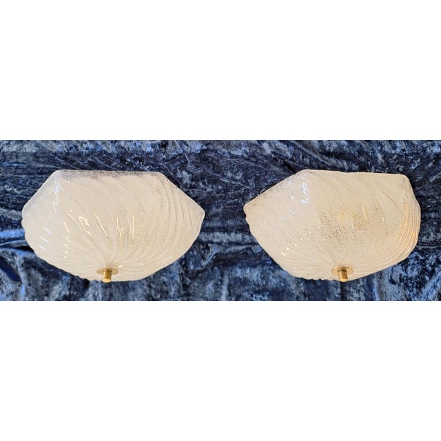 Vintage Ceiling Lamps with Hexagonal Frosted Glass Shade and Concealed Mounting, 1980s, Set of 2, in Very Good conditions....
