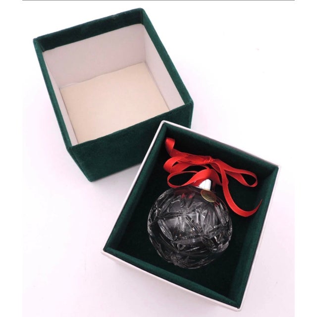 Vintage Set of Five Lead Crystal Christmas Ornaments. Each ornament is Hand Cut Czech Republic 24% Lead Crystal. Three of...