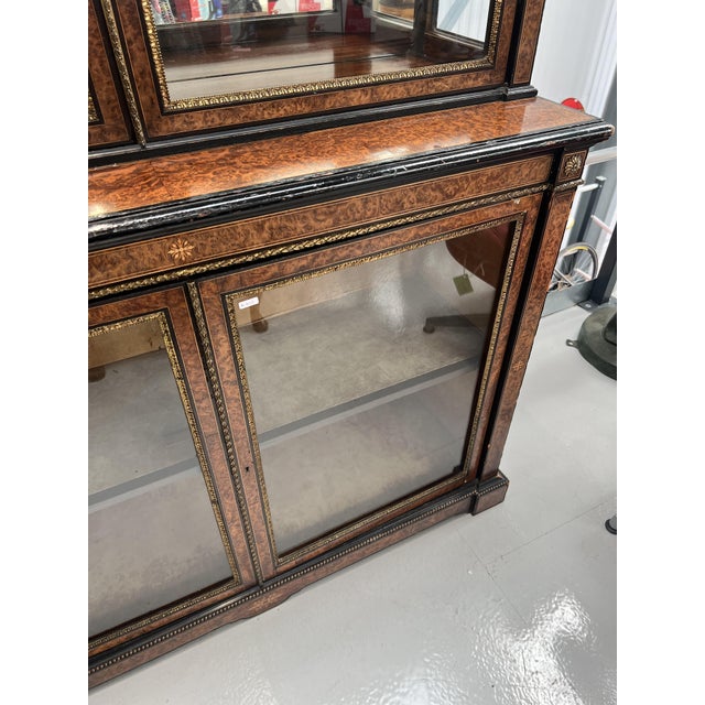 Display Cabinet in Burr Walnut For Sale - Image 3 of 10