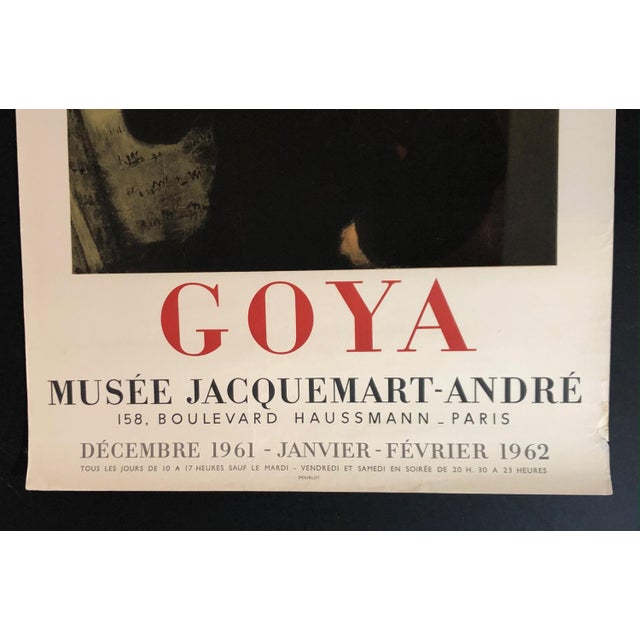 Francisco de Goya Exhibition at Musee Jacquemart-André Lithograph Poster, 1970 For Sale - Image 9 of 11