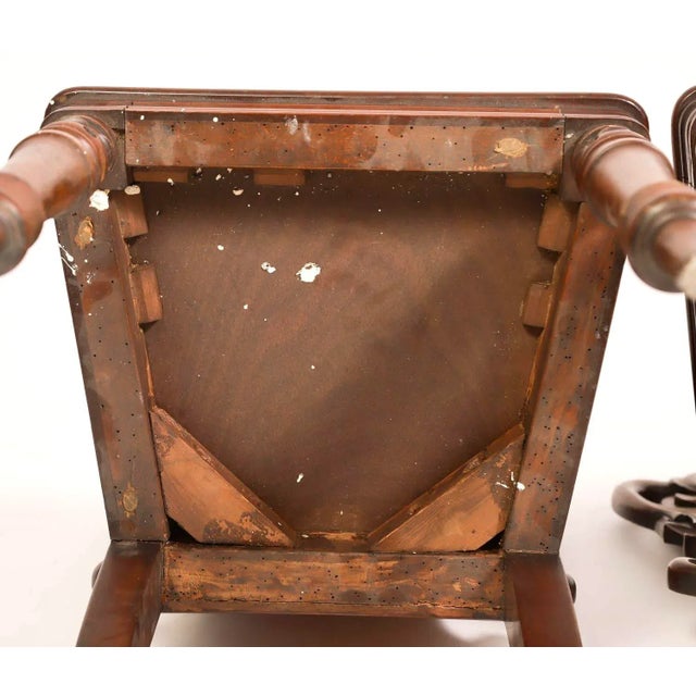 Pair of William IV Carved Mahogany Hall Chairs For Sale - Image 10 of 11