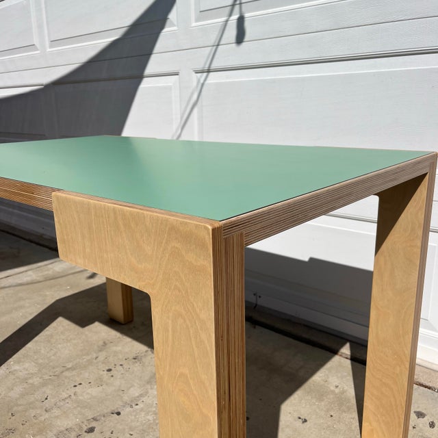 Mid-Century Modern Custom-Made Modern Table / Writing Desk For Sale - Image 3 of 11