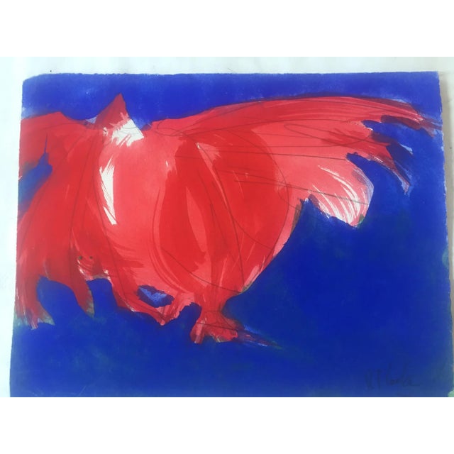 Original Vintage Robert Cooke Chicken Painting For Sale - Image 4 of 4