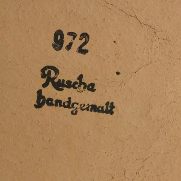 German Big Ceramic Wall Tile Kraniche by Rusche 1950s For Sale - Image 4 of 5