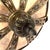 Ebony French Renaissance Revival Iron and Mica Pendant For Sale - Image 8 of 13