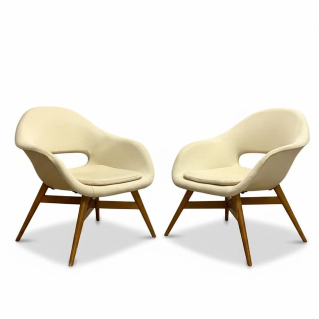 Brussels Style Armchairs from Miroslav Navrátil, 1960s, Set of 2 For Sale - Image 9 of 9