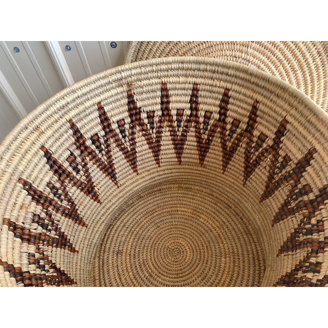 Vintage Lidded Turkana Basket From Kenya - 18" Tall Floor Storage Bin For Sale - Image 4 of 11