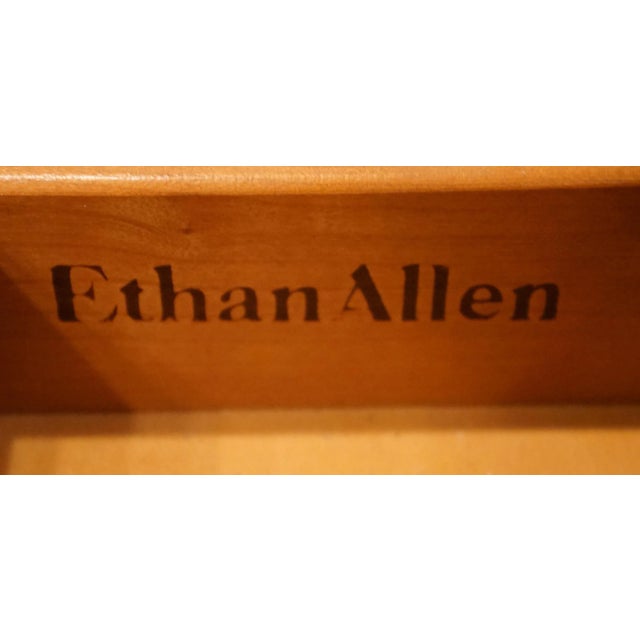 Wood Ethan Allen Georgian Court Solid Cherry Traditional Style 34" Pembroke Drop Leaf Accent End Table 11-8202 For Sale - Image 7 of 14