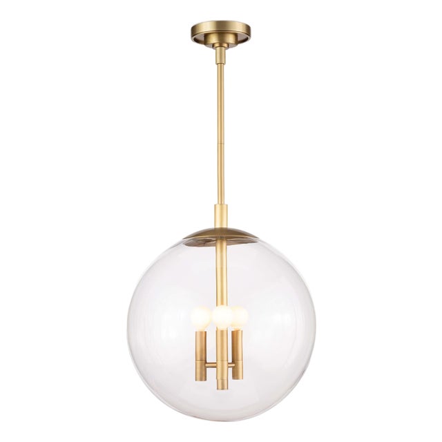 Regina Andrew Cafe Pendant Small (Natural Brass) For Sale